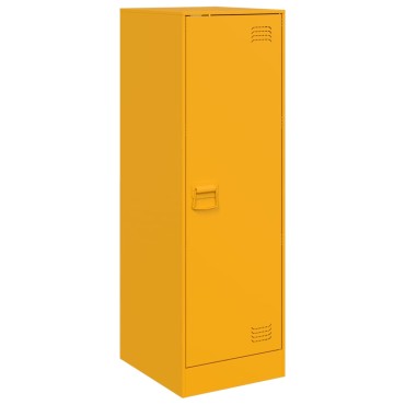 vidaXL Ντουλάπι Μουσταρδί 34,5x39x107cm από Ατσάλι 1 τεμ.