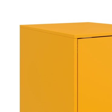 vidaXL Ντουλάπι Μουσταρδί 34,5x39x107cm από Ατσάλι 1 τεμ.