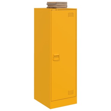 vidaXL Ντουλάπι Μουσταρδί 34,5x39x107cm από Ατσάλι 1 τεμ.