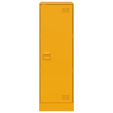 vidaXL Ντουλάπι Μουσταρδί 34,5x39x107cm από Ατσάλι 1 τεμ.