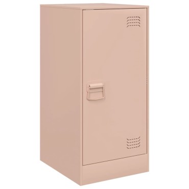 vidaXL Ντουλάπι Ροζ 34,5x39x73cm από Ατσάλι 1 τεμ.