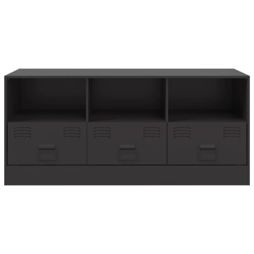 vidaXL Έπιπλο Τηλεόρασης Μαύρο 99x39x44cm από Ατσάλι