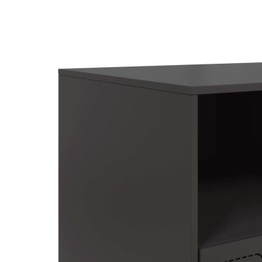 vidaXL Έπιπλο Τηλεόρασης Μαύρο 99x39x44cm από Ατσάλι