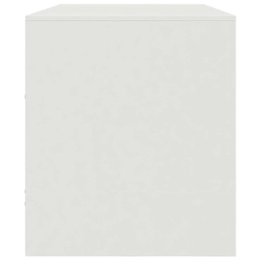 vidaXL Έπιπλο Τηλεόρασης Λευκό 99x39x44cm από Ατσάλι