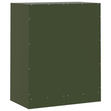 vidaXL Ντουλάπι Πράσινο Λαδί 67x39x83cm από Ατσάλι 1 τεμ.