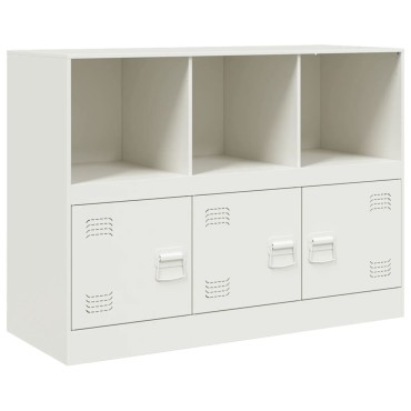 vidaXL Μπουφές Λευκός 99x39x73cm από Ατσάλι 1 τεμ.
