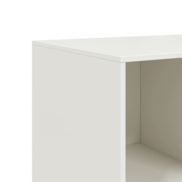 vidaXL Μπουφές Λευκός 99x39x73cm από Ατσάλι 1 τεμ.