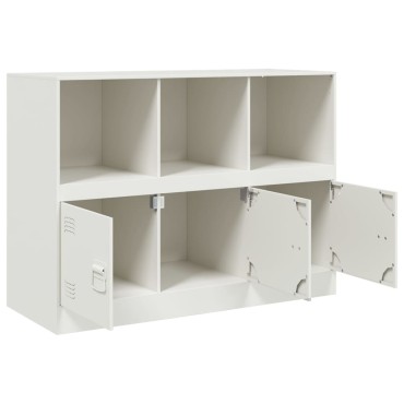 vidaXL Μπουφές Λευκός 99x39x73cm από Ατσάλι 1 τεμ.