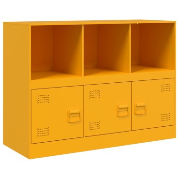 vidaXL Ντουλάπι Μουσταρδί 99x39x73cm από Ατσάλι 1 τεμ.