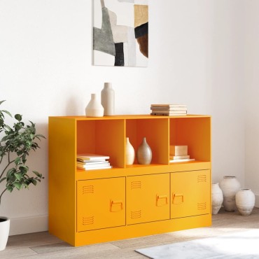 vidaXL Ντουλάπι Μουσταρδί 99x39x73cm από Ατσάλι 1 τεμ.