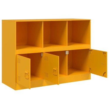 vidaXL Ντουλάπι Μουσταρδί 99x39x73cm από Ατσάλι 1 τεμ.