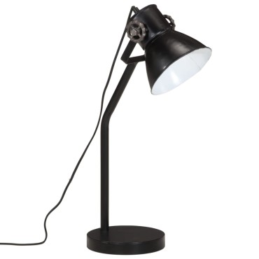 vidaXL Φωτιστικό Γραφείου 25 W Μαύρο 17x17x60 εκ. Ε27