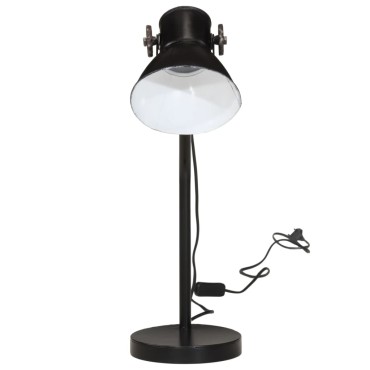 vidaXL Φωτιστικό Γραφείου 25 W Μαύρο 17x17x60 εκ. Ε27