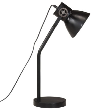 vidaXL Φωτιστικό Γραφείου 25 W Μαύρο 17x17x60 εκ. Ε27