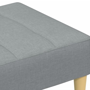 vidaXL Υποπόδιο Ανοιχτό Γκρι 77x55x31cm Υφασμάτινο 1 τεμ.