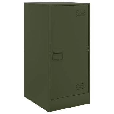 vidaXL Ντουλάπι Πράσινο Λαδί 34,5x39x73cm από Ατσάλι 1 τεμ.