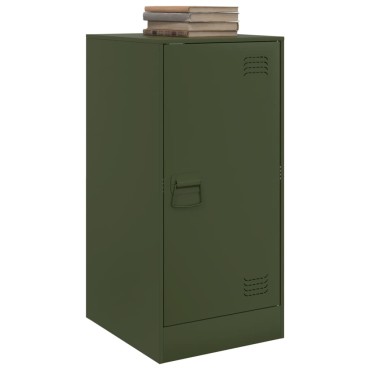 vidaXL Ντουλάπι Πράσινο Λαδί 34,5x39x73cm από Ατσάλι 1 τεμ.