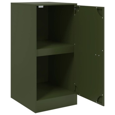 vidaXL Ντουλάπι Πράσινο Λαδί 34,5x39x73cm από Ατσάλι 1 τεμ.