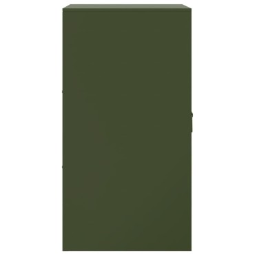 vidaXL Ντουλάπι Πράσινο Λαδί 34,5x39x73cm από Ατσάλι 1 τεμ.