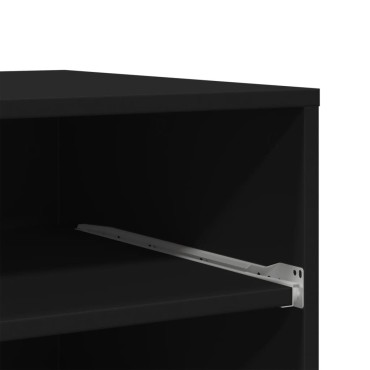 vidaXL Βάση Εκτυπωτή με Ρόδες Μαύρο 60 x 48 x 74 εκ.
