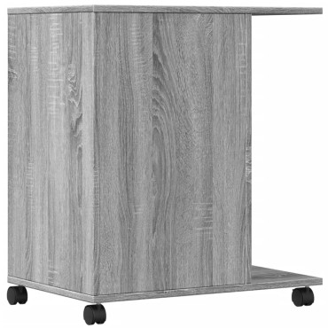 vidaXL Βάση Εκτυπωτή με Ρόδες Γκρι Sonoma 60x40x68,5 εκ.
