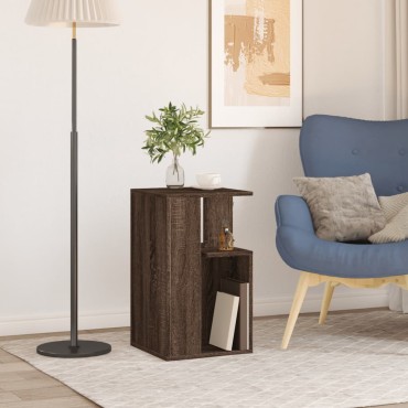 vidaXL Βοηθητικό Τραπέζι Καφέ Δρυς 35x35x60cm Επεξεργασμένο Ξύλο