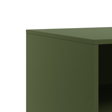 vidaXL Έπιπλο Τηλεόρασης Πράσινο Λαδί 67x39x44cm από Ατσάλι