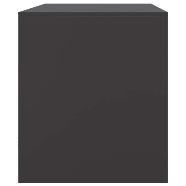 vidaXL Έπιπλο Τηλεόρασης Μαύρο 67x39x44cm από Χάλυβα