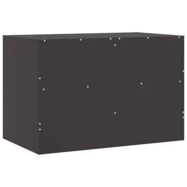 vidaXL Έπιπλο Τηλεόρασης Μαύρο 67x39x44cm από Χάλυβα