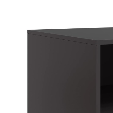 vidaXL Έπιπλο Τηλεόρασης Μαύρο 67x39x44cm από Χάλυβα