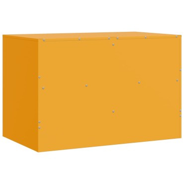 vidaXL Έπιπλο Τηλεόρασης Μουσταρδί Κίτρινο 67x39x44cm από Ατσάλι