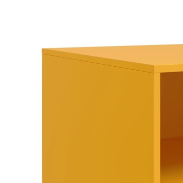 vidaXL Έπιπλο Τηλεόρασης Μουσταρδί Κίτρινο 67x39x44cm από Ατσάλι