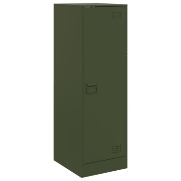 vidaXL Ντουλάπι Πράσινο Λαδί 34,5x39x107cm από Ατσάλι 1 τεμ.