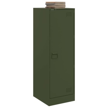 vidaXL Ντουλάπι Πράσινο Λαδί 34,5x39x107cm από Ατσάλι 1 τεμ.