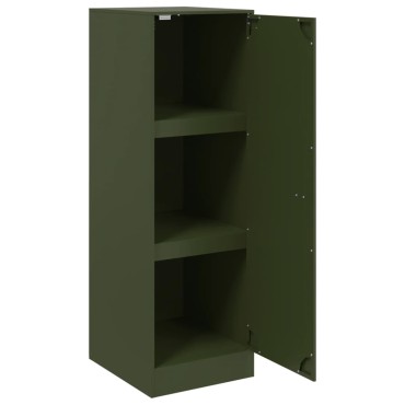 vidaXL Ντουλάπι Πράσινο Λαδί 34,5x39x107cm από Ατσάλι 1 τεμ.