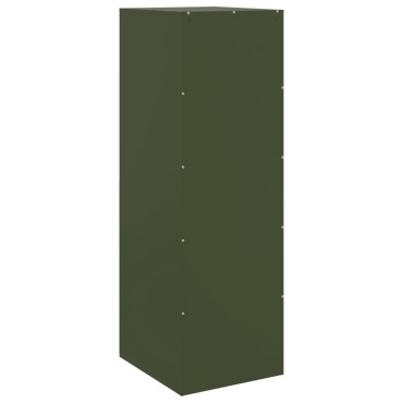 vidaXL Ντουλάπι Πράσινο Λαδί 34,5x39x107cm από Ατσάλι 1 τεμ.
