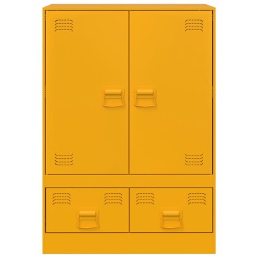 vidaXL Ραφιέρα Μουσταρδί 67x39x95cm από Ατσάλι 1 τεμ.