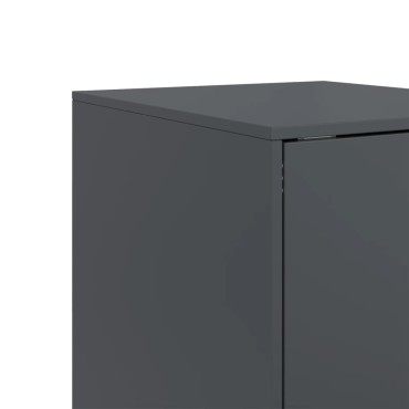 vidaXL Μπουφές Ανθρακί 34,5x39x107cm από Ατσάλι 1 τεμ.