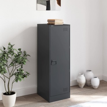vidaXL Μπουφές Ανθρακί 34,5x39x107cm από Ατσάλι 1 τεμ.