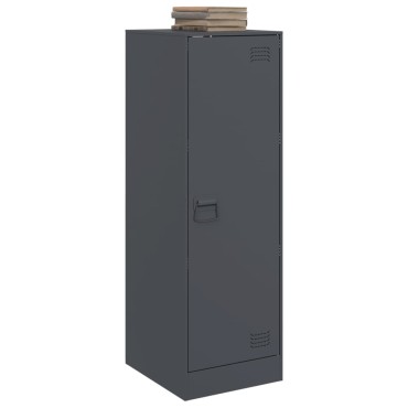 vidaXL Μπουφές Ανθρακί 34,5x39x107cm από Ατσάλι 1 τεμ.