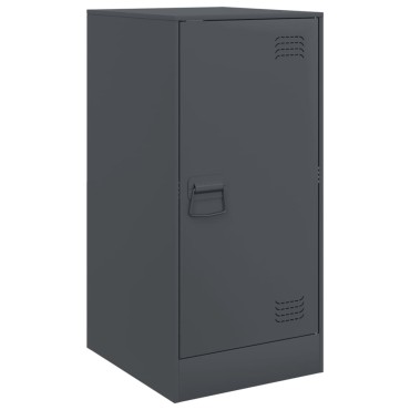 vidaXL Μπουφές Ανθρακί 34,5x39x73cm από Ατσάλι 1 τεμ.