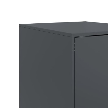 vidaXL Μπουφές Ανθρακί 34,5x39x73cm από Ατσάλι 1 τεμ.