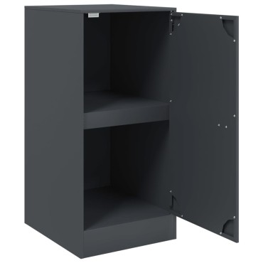 vidaXL Μπουφές Ανθρακί 34,5x39x73cm από Ατσάλι 1 τεμ.