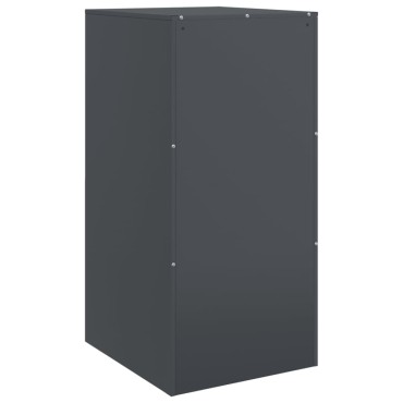 vidaXL Μπουφές Ανθρακί 34,5x39x73cm από Ατσάλι 1 τεμ.