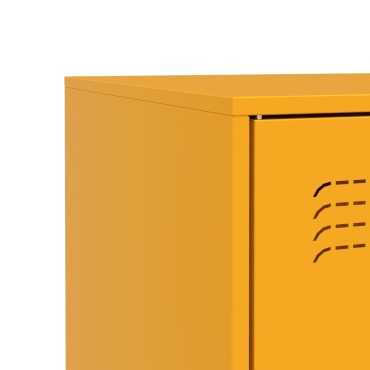 vidaXL Ντουλάπι Μουσταρδί 67x39x83cm από Ατσάλι 1 τεμ.