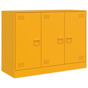 vidaXL Ντουλάπι Μουσταρδί 99x39x73cm από Ατσάλι 1 τεμ.