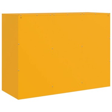vidaXL Ντουλάπι Μουσταρδί 99x39x73cm από Ατσάλι 1 τεμ.