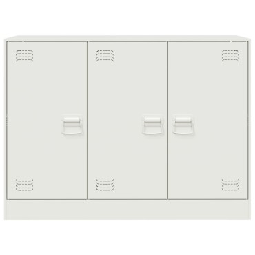 vidaXL Μπουφές Λευκός 99x39x73cm από Ατσάλι 1 τεμ.
