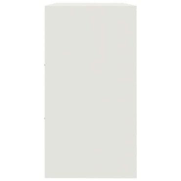 vidaXL Μπουφές Λευκός 99x39x73cm από Ατσάλι 1 τεμ.