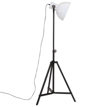 vidaXL Φωτιστικό Δαπέδου 25 W Λευκό 61x61x90/150 εκ. Ε27